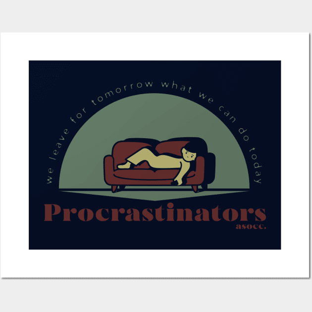 Procrastinators asoc. Wall Art by sebasebi